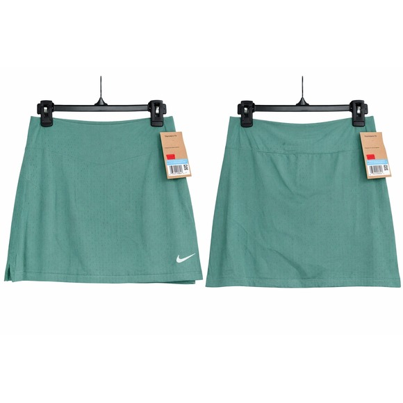 Nike Dri-FIT ADV Tour Golf Skort Womens Medium Green Built In Brief Standard Fit - Picture 3 of 12